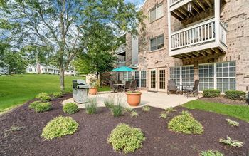 Outdoor patio and grilling area